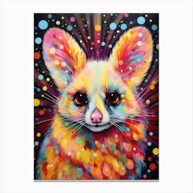  A Ringtail Possum Vibrant Paint Splash 1 Canvas Print