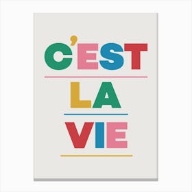 C'est La Vie - Funny Wall Art Poster Print Canvas Print