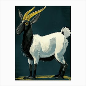 Goat Illustration Canvas Print