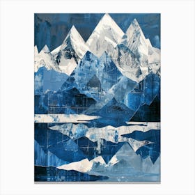 Mountains In Blue Canvas Print