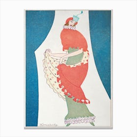 Woman In A Tubular Dress (1912), Otto Friedrich Carl Lendecke Canvas Print