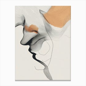 Abstract Portrait Of A Woman 1 Canvas Print