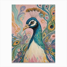 Colourful Peacock Canvas Print