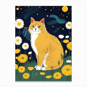 Cat In The Meadow 2 Canvas Print