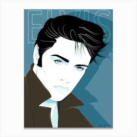 The King - Retro 80s Style Canvas Print