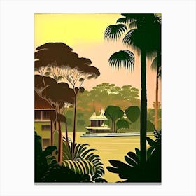 Sihanoukville Cambodia Rousseau Inspired Tropical Destination Canvas Print
