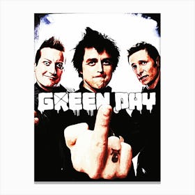 Green Day band music punk 1 Canvas Print
