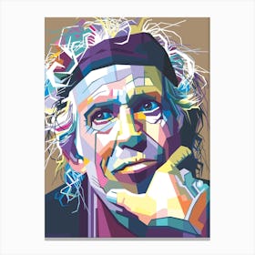 Keith Richard WPAP fan art 1 Canvas Print