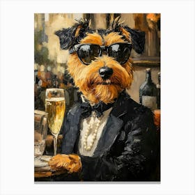 Airedale Whimsy 23 Canvas Print