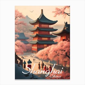 Shanghai Temple Canvas Print