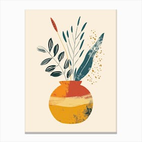 A Retro Elegy Mid Century Style Canvas Print