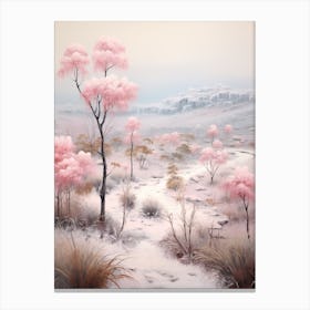 Dreamy Winter Painting Ambor National Park Bolivia 1 Canvas Print
