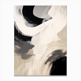 Black Art Painting 13 Canvas Print