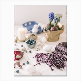 Purple Cabbages Canvas Print