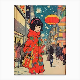 Fantasy Holidays In Tokyo Kitsch 3 Canvas Print