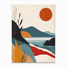 Landscape, Scandinavian Simplicity 1 Canvas Print