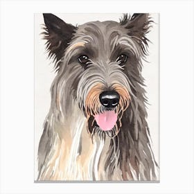 Scottish Deerhound Watercolour dog Canvas Print