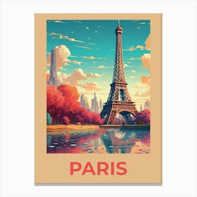 Paris Old art print. Canvas Print