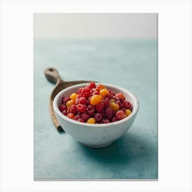 Berries In A Bowl Canvas Print