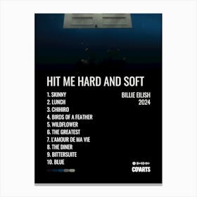 Hit Me Hard And Soft Billie Eilish - Album Poster Canvas Print