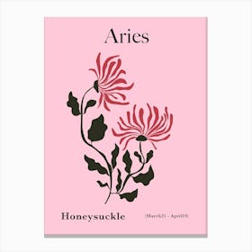 Aries Honeysuckle Canvas Print