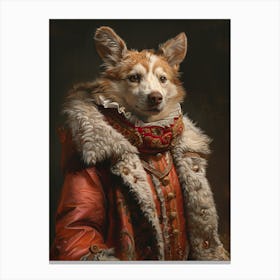 Renaissance Dog Portrait Canvas Print