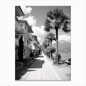 Fethiye, Turkey, Photography In Black And White 4 Canvas Print