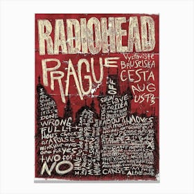 Beabag Radiohead Prague Album Music Coverfashion Poster Decorative Painting Canvas Wall Art Living Room Posters Bedroom Canvas Print