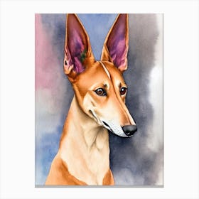 Pharaoh Hound 3 Watercolour dog Canvas Print