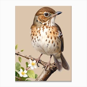 Thrush Canvas Print