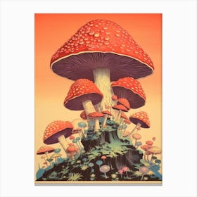Trippy Mushroom 4 Canvas Print
