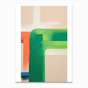 Green Abstract Painting 3 Canvas Print