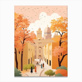 Riyadh In Autumn Fall Travel Art 3 Canvas Print
