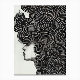 Woman'S Head 11 Canvas Print