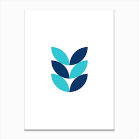 Leaf Logo Design Canvas Print