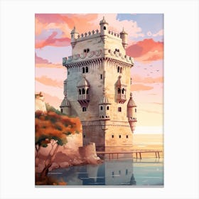 Tower Of Belem Lisbon Portugal Canvas Print