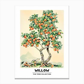 Willow Tree Storybook Illustration 1 Poster Canvas Print