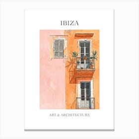 Ibiza Travel And Architecture Poster 4 Canvas Print