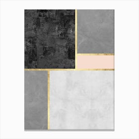 Geometric textures composition 13 Canvas Print