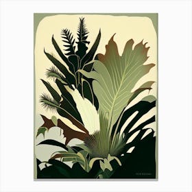 Staghorn Fern Rousseau Inspired Canvas Print