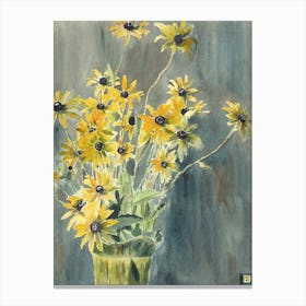 Vase With Blackeyed Susans (1915), Hannah Borger Overbeck Canvas Print