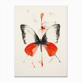 Butterfly in Ink 1 Canvas Print