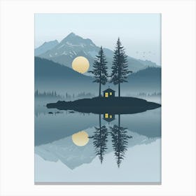 House On The Lake Canvas Print