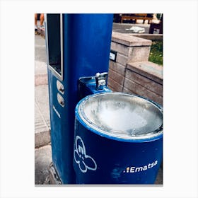 Water Fountain Urban Spain Canvas Print