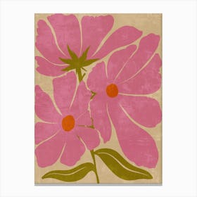 Pink Cosmos Canvas Print