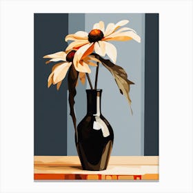 Bouquet Of Black Eyed Susan Flowers, Autumn Fall Florals Painting 2 Canvas Print