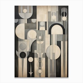 Whimsical Abstract Geometric Shapes 13 Canvas Print
