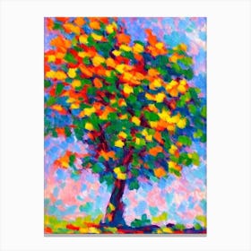 Maidenhair Tree tree Abstract Block Colour Canvas Print