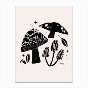 Abstract Mushrooms    Canvas Print