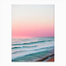 Cable Beach, Australia Pink Photography 2 Canvas Print